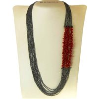 Collana Rajola Donna in Corallo 25-699-4-2 - 25-699-4-2